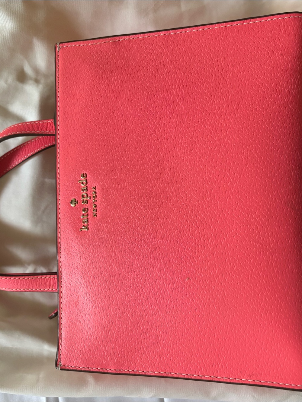 kate spade Coral Pink Pebbled Leather Tote